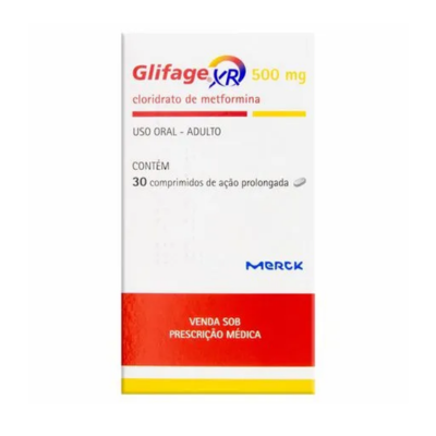 Glifage Xr 500Mg Merck Com 30 Comprimidos